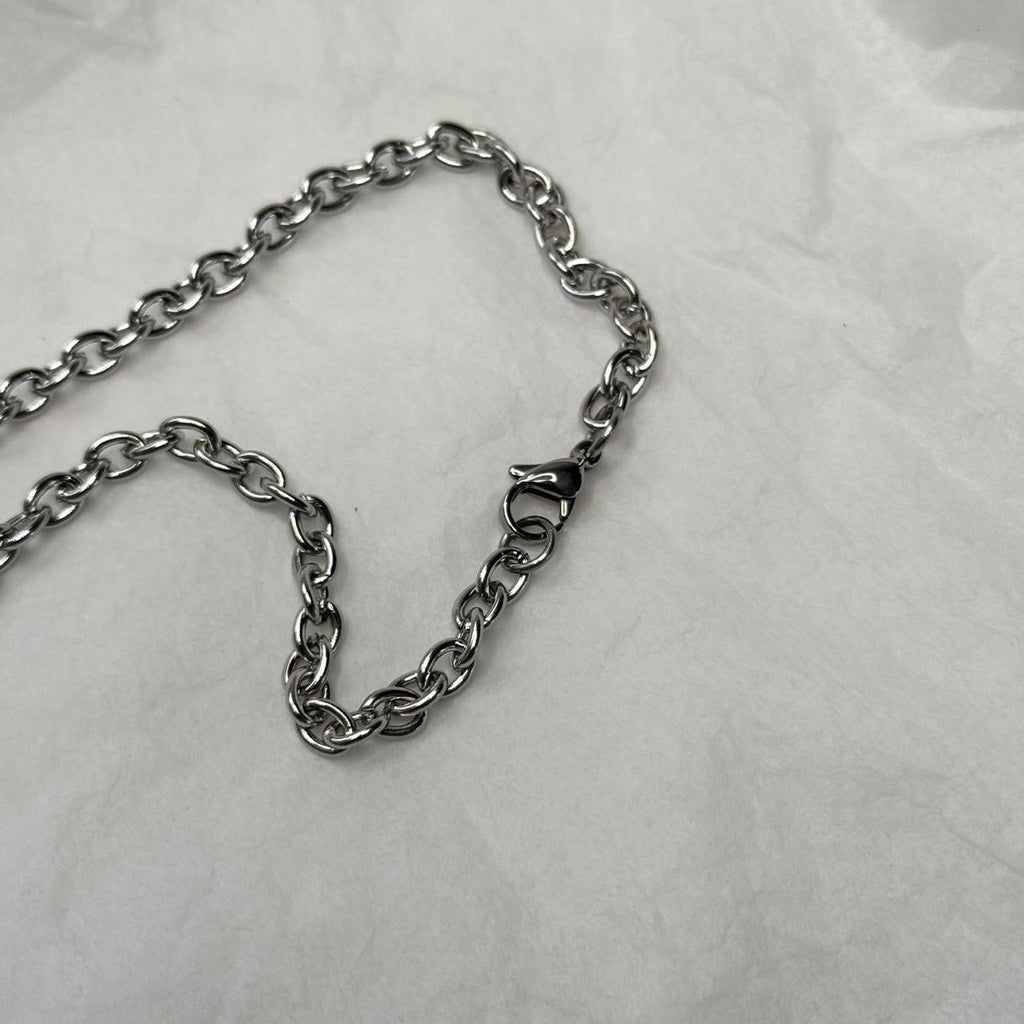 Spiral solar necklace in silver