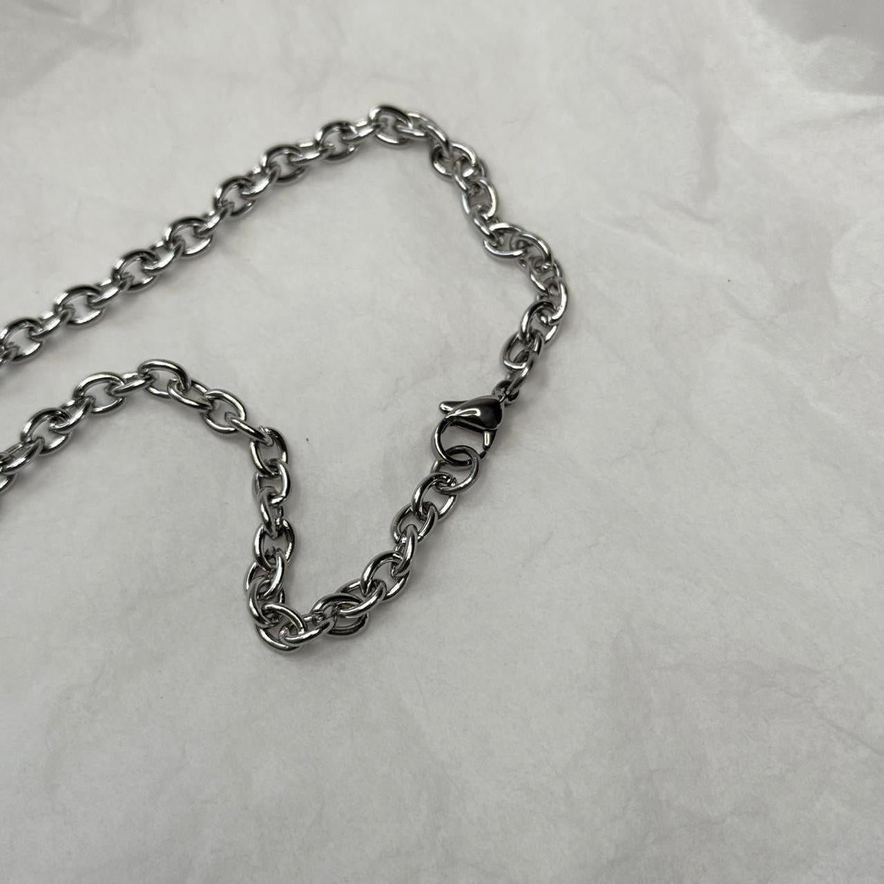 Spiral solar necklace in silver