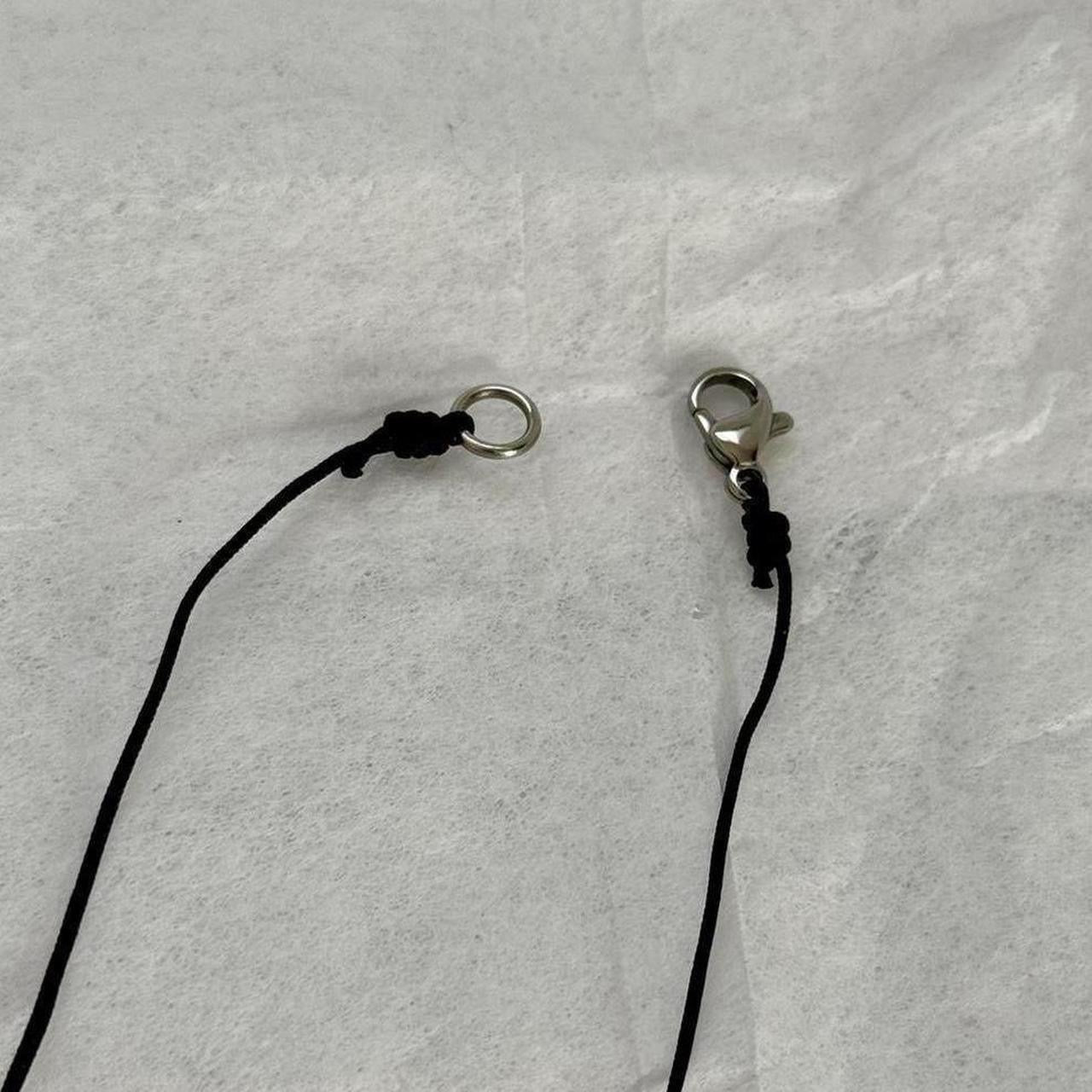 Silver cat choker necklace