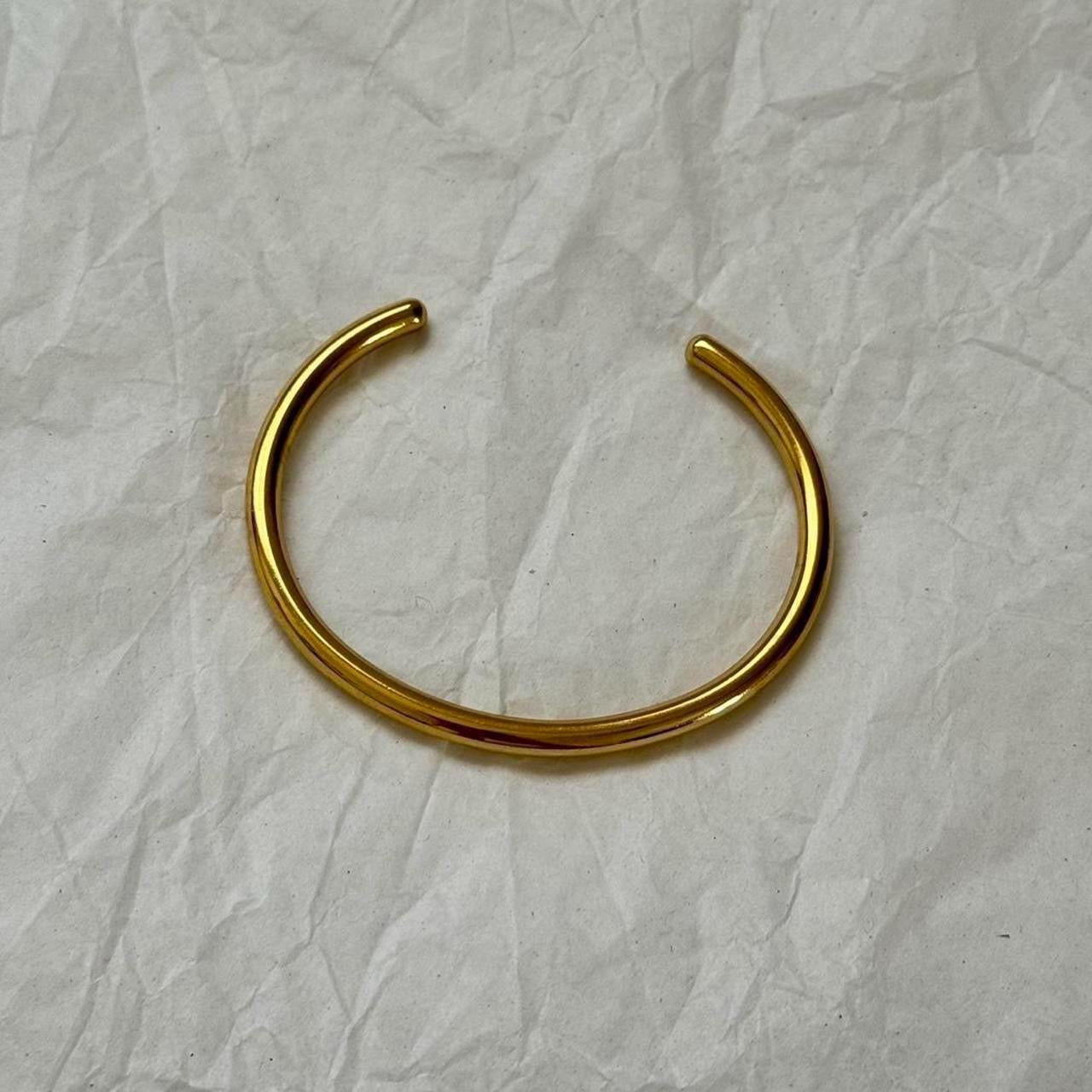 Gold open bangle