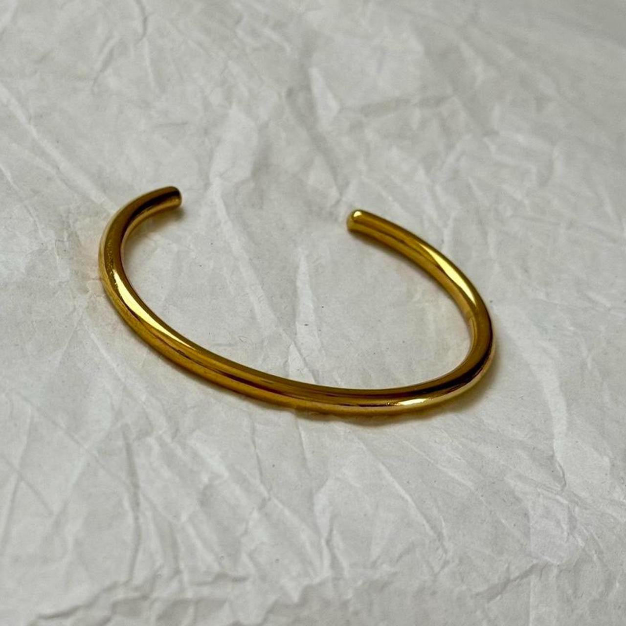Gold open bangle