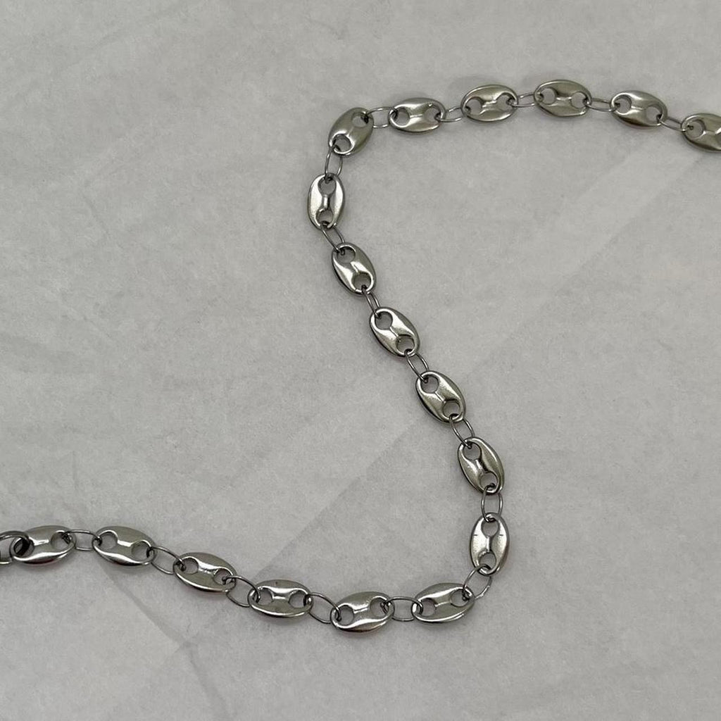 Coffee bean chain bracelet