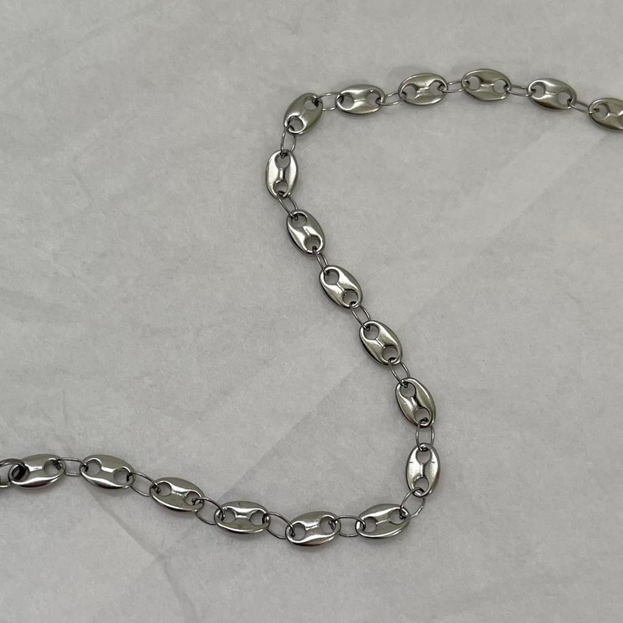 Coffee bean chain bracelet