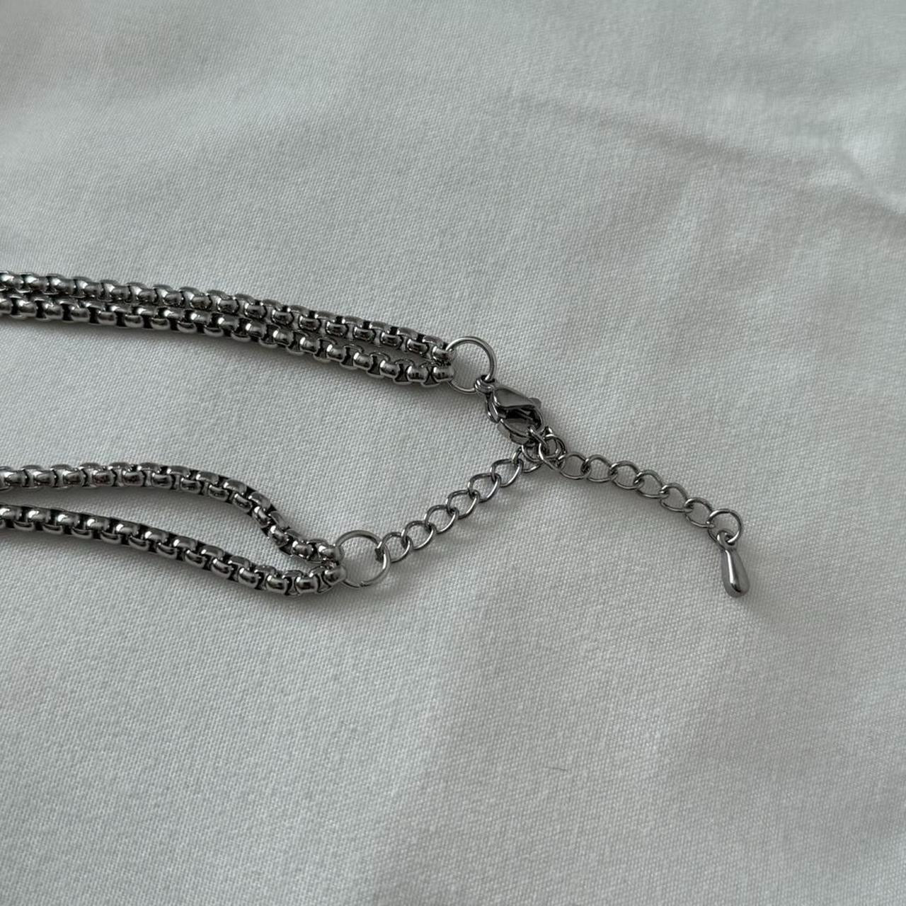 Big flower box chain choker
