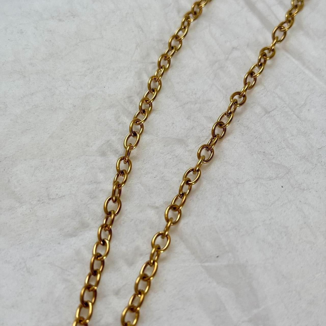 Octopus necklace with rolo chain